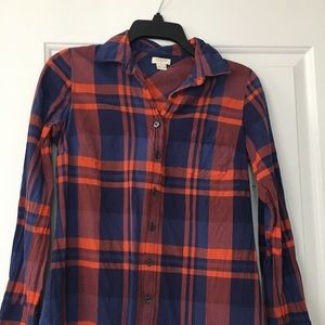 J Crew plaid button down. Great condition!